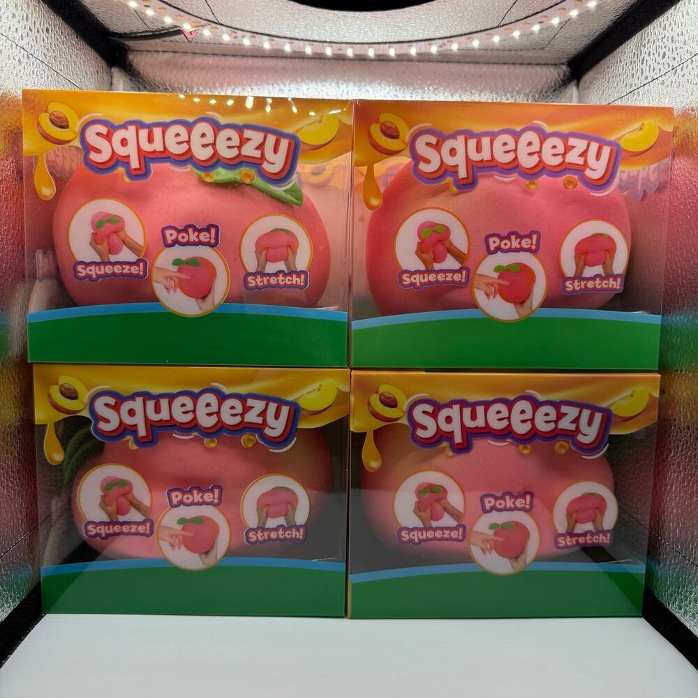 Sunny Days - Squeeezy Peach *100% Authentic* Viral Sensory Squish Toy (Set of 4)